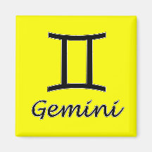 Gemini Refrigerator Magnet