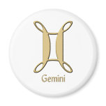 Gemini symbol magnets