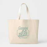 Gemini Teal Tote Bag