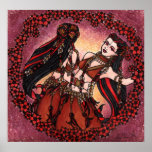 Gemini Tribal Original Belly Dance Art posters