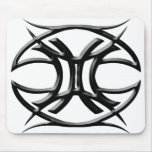Gemini White Mousepad