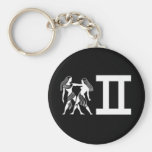 Gemini with Symbol Key Chain