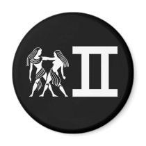 Gemini with Symbol Magnet