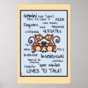 Gemini wordcloud  poster posters