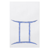 Gemini. Zodiac Astrology Sign. Full Color Flyer