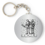 Gemini Zodiac Keychain