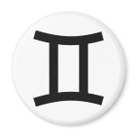 Gemini Zodiac Sign Icon magnets