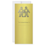 Gemini Zodiac Star Sign In Light Silver Bookmark rack cards