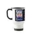 Gemini Zodiac white travel mugs