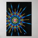 Gemstone Mosaic Poster posters