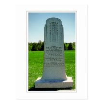 Gen. Barnard Bee monument Post Card