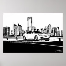 Gen Coupe City Scape Print