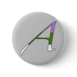 Gender Queer Pride "Scarlet" Letter A Pin