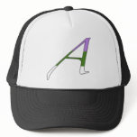 Gender Queer Pride "Scarlet" Letter A hats