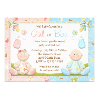 Gender Reveal Party Invitation