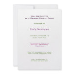 Gender Reveal Party Strollers Invitation
