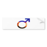 Gender Signs - Male bumper stickers