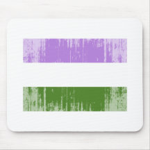 GENDERQUEER PRIDE FLAG -Distressed Mousepad