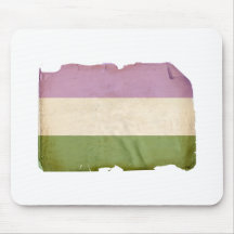 GENDERQUEER PRIDE FLAG - Vintage Mouse Pad