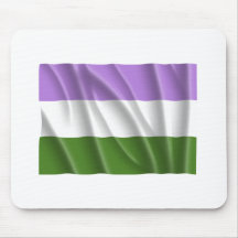 GENDERQUEER PRIDE FLAG -Wavy Mousepads