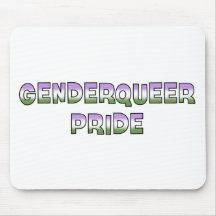 Genderqueer Pride Mouse Pads
