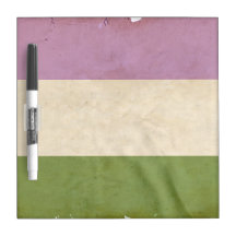 GENDERQUEER PRIDE VINTAGE DESIGN DRY ERASE WHITEBOARDS