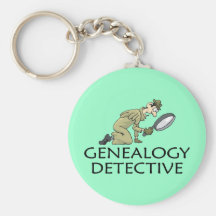 Genealogy Detective Keychain