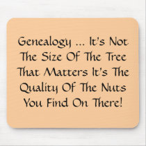 Genealogy It's not the size of the tree mousepad mousepads