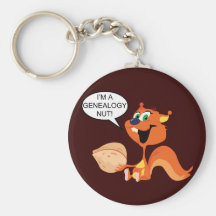 Genealogy Nut Key Chain