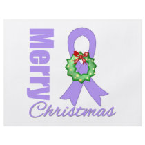 General Cancer Awareness Merry Christmas Ribbon Full Color Flyer