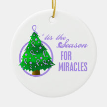 General Cancer Christmas Miracles Christmas Tree Ornaments