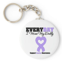 General Cancer Every Day I Miss My Daddy Keychain