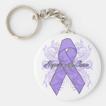 General Cancer Flourish Hope Faith Cure Key Chains