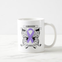 General Cancer Survivor Butterfly Strength Mugs