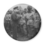 General Dwight D. Eisenhower with Paratroopers Fridge Magnets
