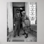 General Eisenhower and General Ridgway -- WWII Poster