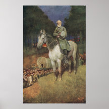 General Lee on his Famous Charger, 'Traveller' Print