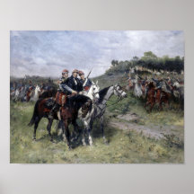 General Margueritte mortally wounded at Floring Print