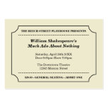 General purpose custom event admission ticket business cards