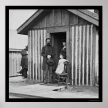 General Rawlins with Wife and Child 1864 Posters