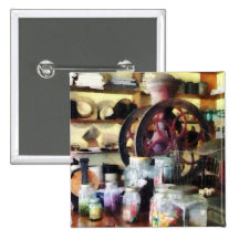 General Store With Candy Jars Pinback Button