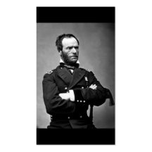 General William Tecumseh Sherman, 1865. Business Card Templates
