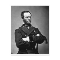 General William Tecumseh Sherman, 1865. Postcard