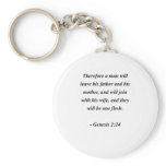 GENESIS 2:24 keychains