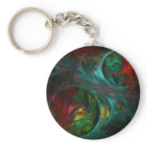 Genesis Abstract Art Keychain