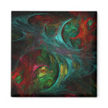 Genesis Abstract Art Square Magnet