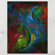 Genesis Blue Abstract Art Flyer