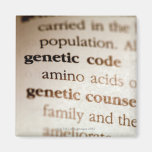 Genetic code and genetic counseling definitions refrigerator magnet