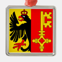 Geneva Flag Christmas Tree Ornaments