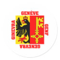 Geneva Switzerland Canton Flag stickers